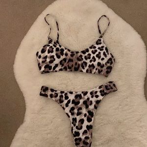 Leopard two piece bikini